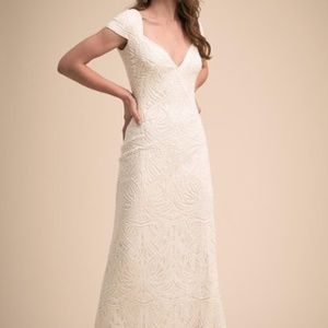 BHLDN Leeds Gown by Tadashi Shoji Ivory